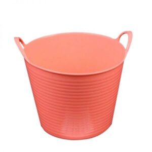 דלי פלסטיק 2 ידיות - ורוד