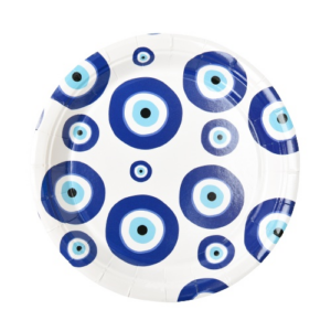 צלחות נייר מתכלה קטנות - עין הרע