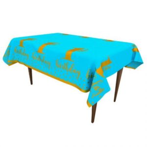 מפת שולחן כחולה לבן - גיל שנה