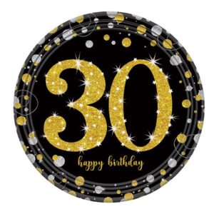 צלחות נייר גדולות - גיל 30