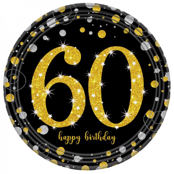 צלחות נייר קטנות - גיל 60