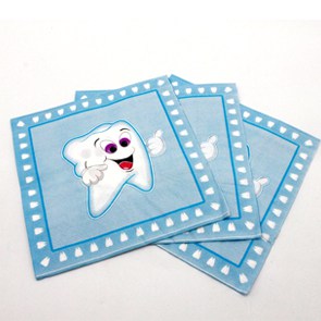 מפיות נייר - שן ראשונה לבן