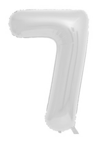 בלון מיילר 34 לבן - מספר 7