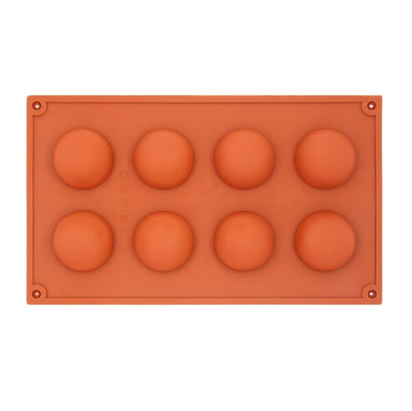 תבנית סיליקון עיגולים - 8 שקעים