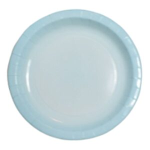 צלחות נייר מתכלה קטנות - תכלת אומברה