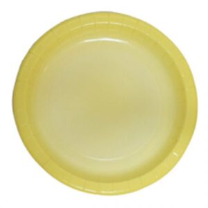 צלחות נייר מתכלה - צהוב אומברה