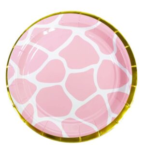 צלחות נייר מתכלה גדולות - ג'ירפה