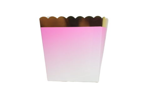 קופסאות לפופקורן - אומברה ורוד פוקסיה וזהב