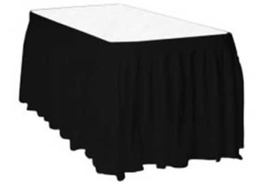 חצאית שולחן - שחור