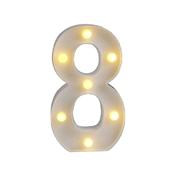 מנורת לד מספר - 8