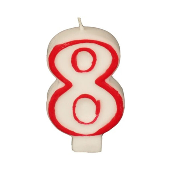 נר יום הולדת מספר 8