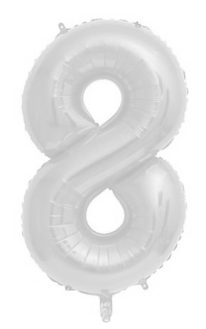 בלון מיילר 34 לבן - מספר 8
