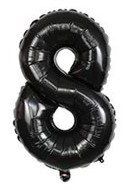 בלון מיילר 34 שחור - מספר 8