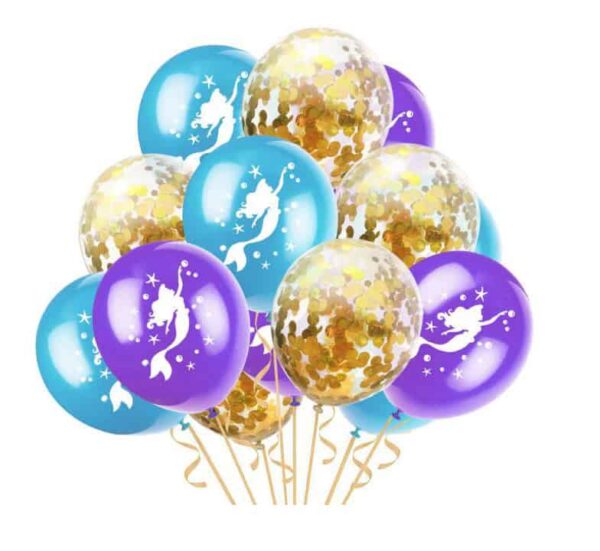 סט 10 בלונים - בת הים