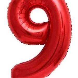 בלון מיילר 34 אדום - מספר 9