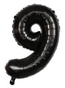 בלון מיילר 34 שחור - מספר 9
