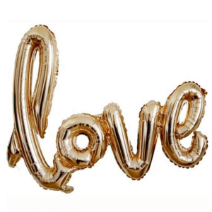 סט בלונים לניפוח עצמי - Love