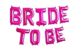 סט בלונים לניפוח עצמי ורוד - Bride To Be