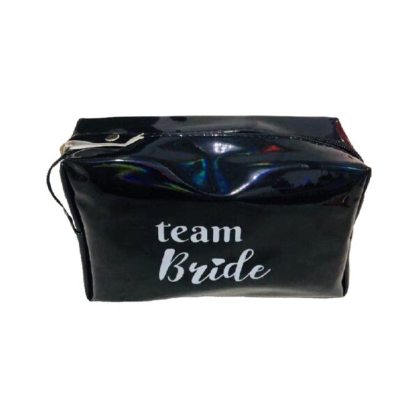תיק איפור TEAM BRIDE - שחור מטאלי