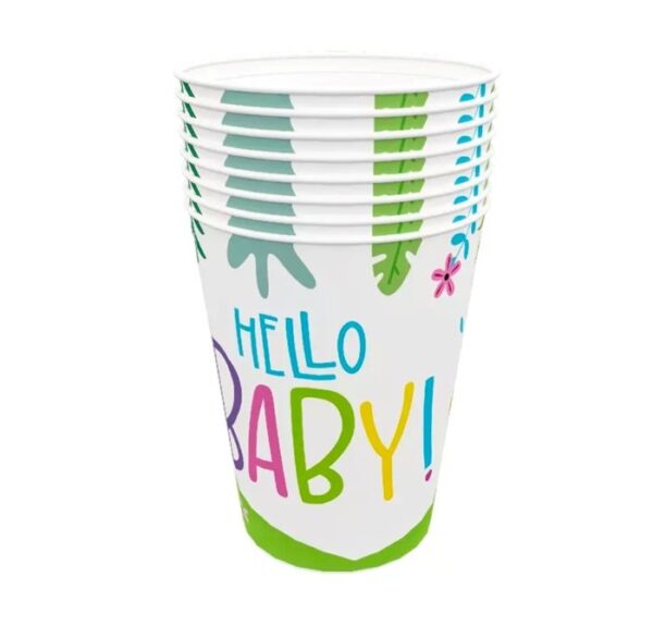 כוסות נייר - חיות צבעוניות