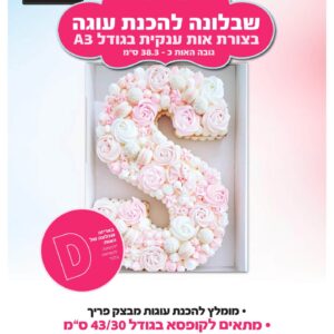 שבלונה מפלסטיק האות D