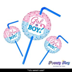 תוויות לקשיות - ‏‏GIRL OR BOY (10 יח')