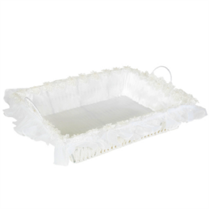 סלסלה מלבנית - בד סאטן