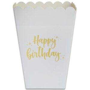 קופסאות פופקורן וחטיפים - לבן