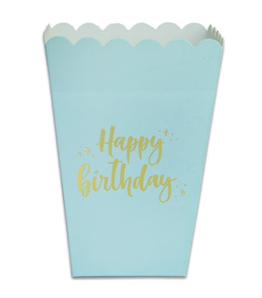 קופסאות פופקורן וחטיפים - טורקיז