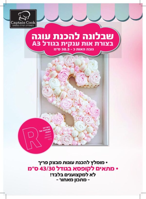 שבלונה פלסטיק האות R