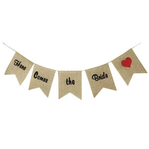 שרשרת דגלים יוטה - Here Comes The Bride