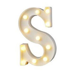 מנורת לד אות - S