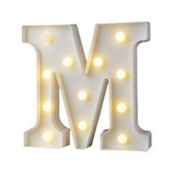מנורת לד אות - M