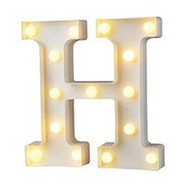 מנורת לד אות - H