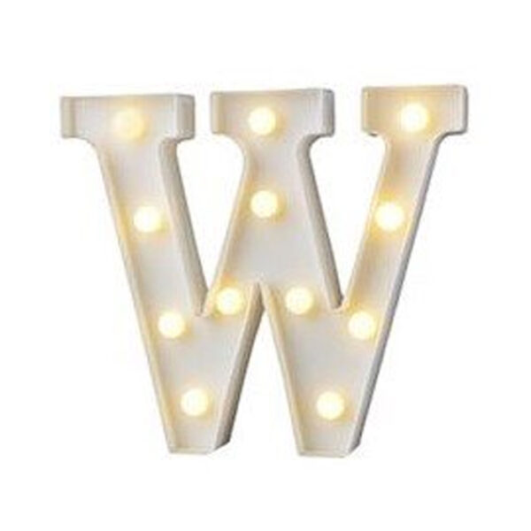 מנורת לד אות - W