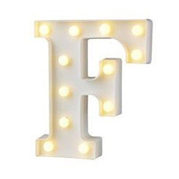 מנורת לד אות - F