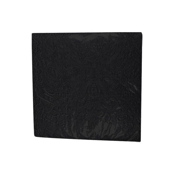 מפיות נייר מוטבעות - שחור