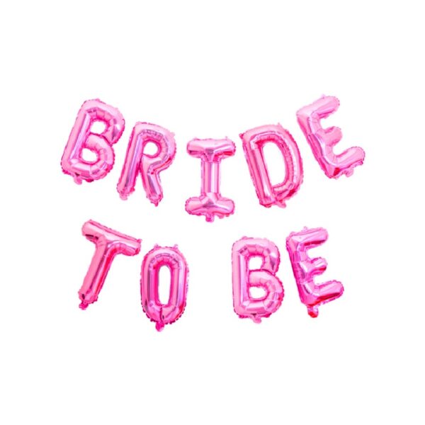 סט בלונים לניפוח עצמי - BRIDE TO BE