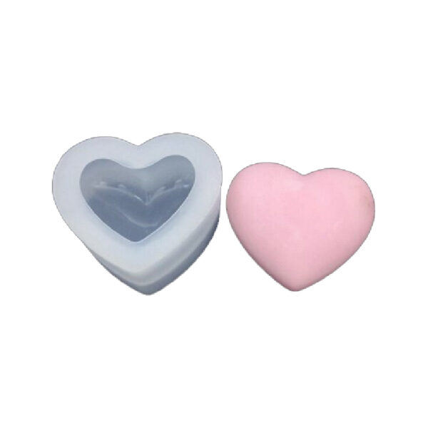 תבנית סיליקון - לב תלת מימד