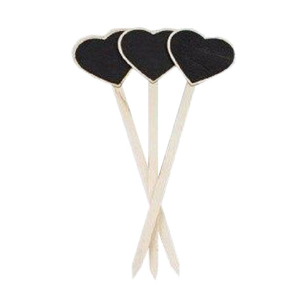 לוח גיר כיתוב אישי עץ מקל לב