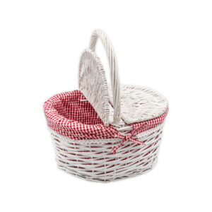 סלסלת פיקניק לבנה