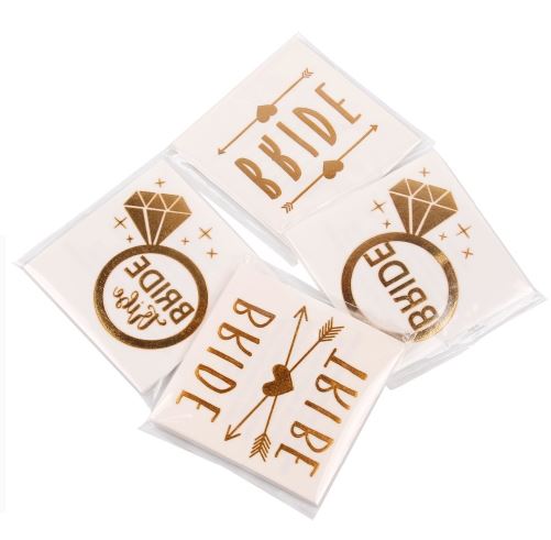 קעקועים למסיבת רווקות - TEAM BRIDE