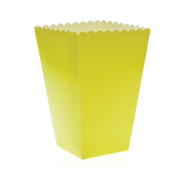 קופסאות פופקורן וחטיפים - צהוב