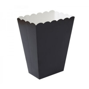 קופסאות פופקורן וחטיפים - שחור