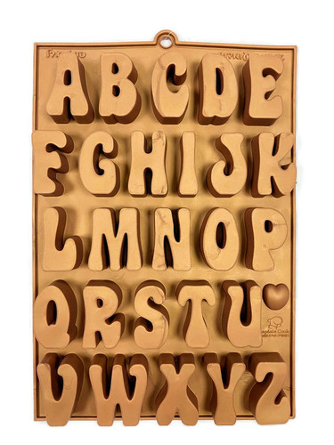 תבנית סיליקון אותיות עומדות באנגלית - דגם אדל