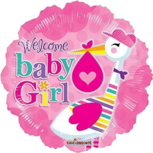 בלון מיילר 18 - Welcome Baby Girl