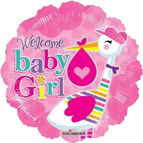 בלון מיילר 18 - Welcome Baby Girl
