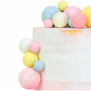 כדורי פלסטיק לקישוט עוגה - צבעי פסטל