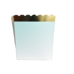 קופסאות לפופקורן - אומברה טורקיז וזהב