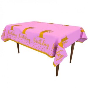 מפת שולחן ורודה לבת - גיל שנה